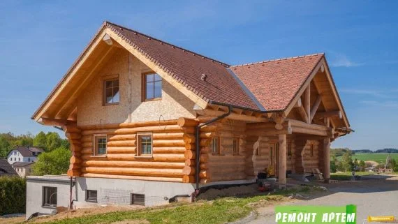Строительство рубленого дома в Артёме